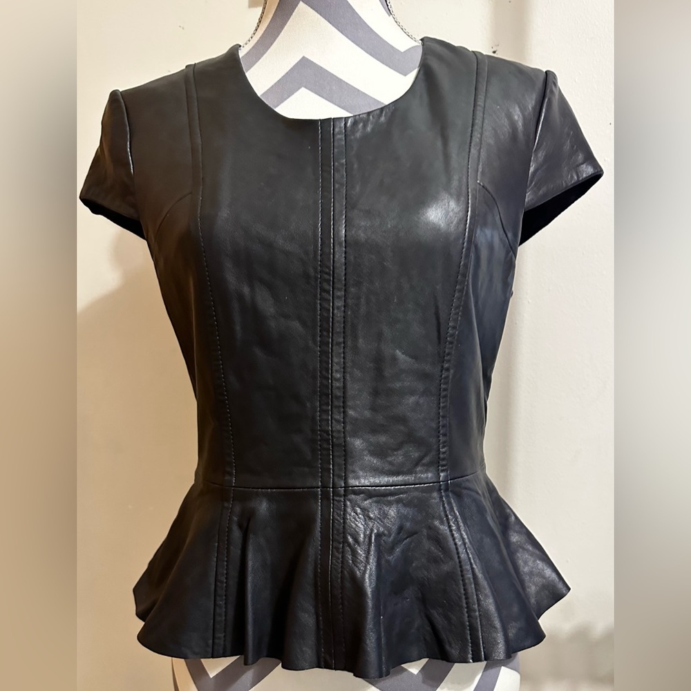 NWOT Victoria Secret Leather Top